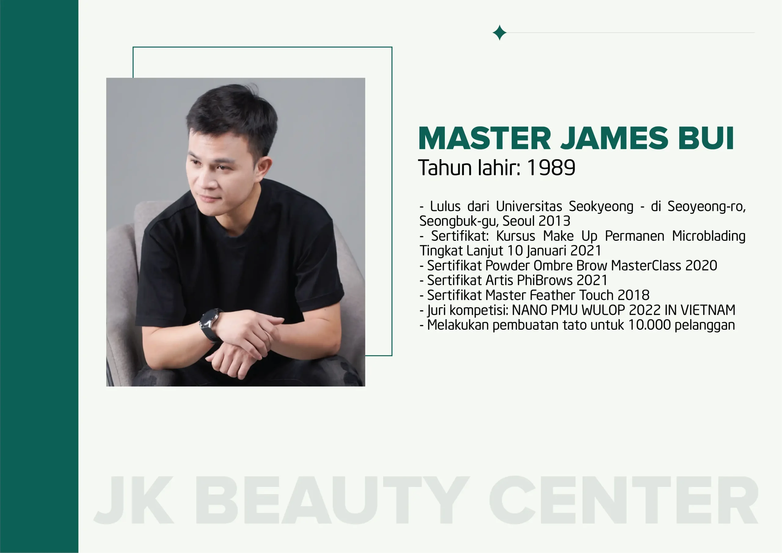 Master James Bui – JK Beauty Center